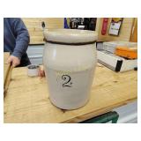 Old 2 gallon crock has repaired