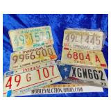 Vintage Indiana license plate lock