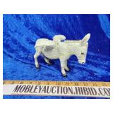 Flying donkey cast iron bank