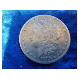 1883 Morgan silver dollar