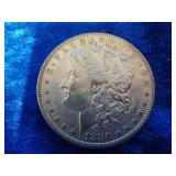 1880 Morgan silver dollar