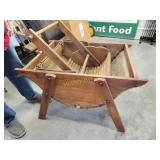 Antique wood & steel Washing Machine