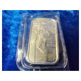 1 oz Christmas Silver bar 1999