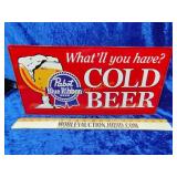 Pabst Blue ribbon metal sign