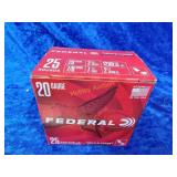 25rds 20 gauge 7/8 oz 7 and 1/2 shot