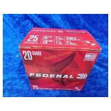 25rds 20 gauge 7/8 oz 7 and 1/2 shot