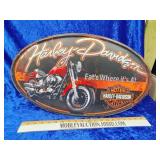 Harley-Davidson sign metal