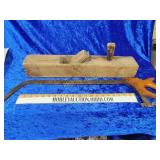 Old Wood plain and meat  saw