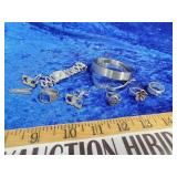 Misc jewelry most rings are marked sterling