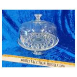 Cake plate platter has chip