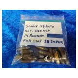 Scarce 38 Auto not 380 ACP 14 rounds for Colt 38
