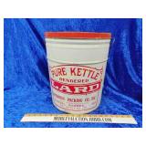 Pure kettle 5 lb lard can