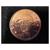 Copper trump coin
