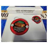 Geo achievement medals and pen The pen