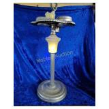 Vintage ashtray stand uranium glass Lowe