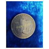 1878 Morgan silver dollar