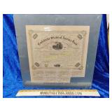 Rare Original 1863 Confederate $100 bond