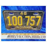 1946 Indiana license plate