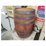 Antique wooden barrel