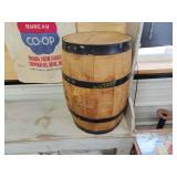Old wooden barrel