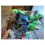 Straps and chain lot