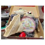 Box of vintage decor