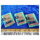 3 unopened 1987 Garbage Pail kids packs
