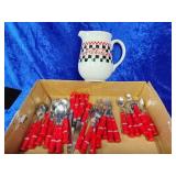 8 pc setting Coca-Cola silverware set