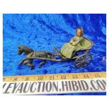 Amish buggy with lady cast iron