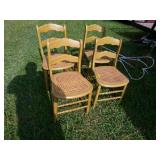 4 CANE CHAIRS