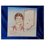 Hand painted Steve Alford artwork 20"x20"