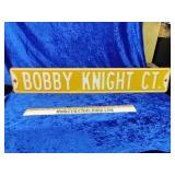 Heavy enamel sign