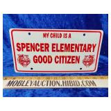 Spencer Indiana elementary booster plate