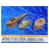 Antique sad iron lot