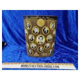 1960s Presidential trash can