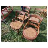 4 cane chairs