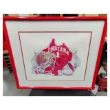 Steve Ford lithograph super Hoosiers signed &