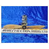 1960s s Fox 35 engine with wood propeller and