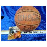 1954 Indiana state champions Team signed ball (