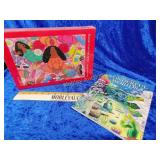 New puzzle plus 3D coloring book