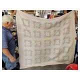 Antique Quilt looks hand stitched need little