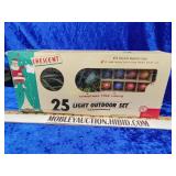 Vintage Crescent Christmas lights