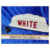Vintage White Cab topper mint condition lights
