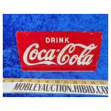 Vintage drink Coca-Cola reverse glass painted