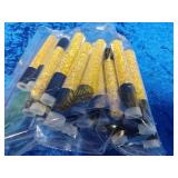 25 vials of gold flakes