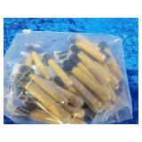 25 vials of gold flakes