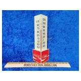 Coca-Cola plastic thermometer USA