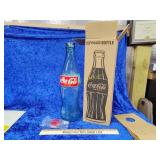 Nos 23-in Coca-Cola glass bottle with lid & box