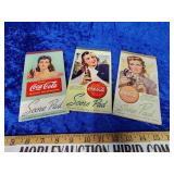 Vintage Coca-Cola score pads