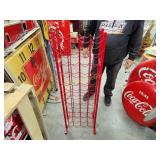 Metal Coca-Cola rack was used to put the old
